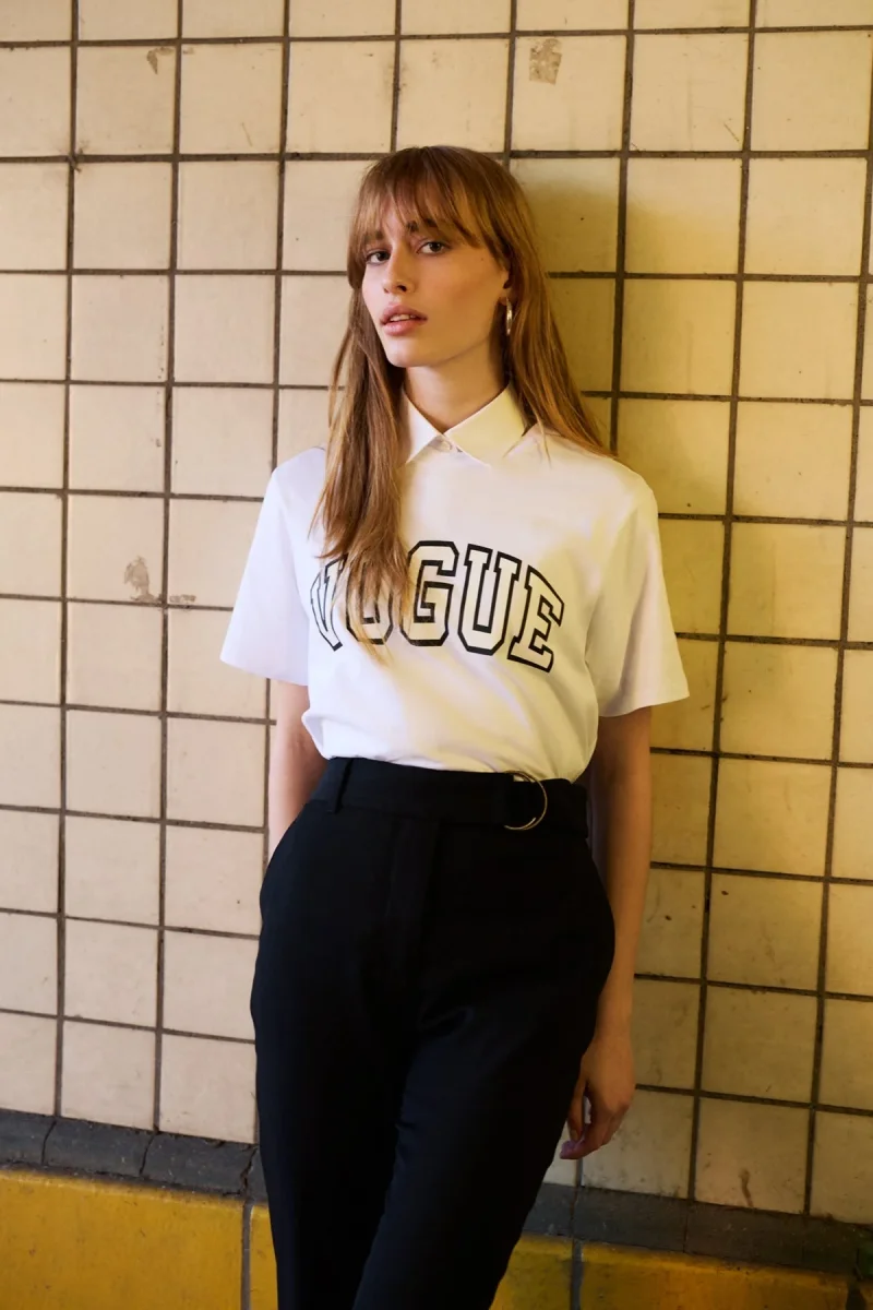 VOGUE Varsity T-Shirt White - immagine 5