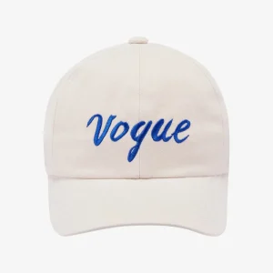 VOGUE Cap Ecru Logo Embroidered Logo