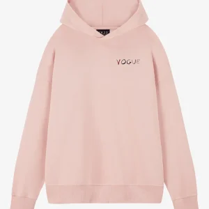 VOGUE Oversized Hoodie Smokey Rose Cover Print
