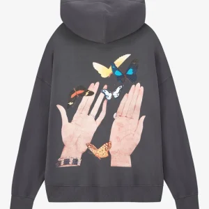 VOGUE Oversized Hoodie Tornado Gray Cover Print