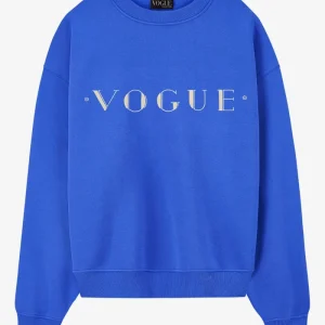 VOGUE Sweatshirt Dove Blue Cover Print