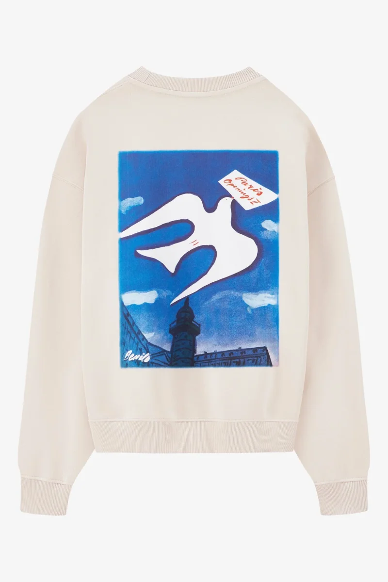 VOGUE Sweatshirt Ecru Cover Print - immagine 2