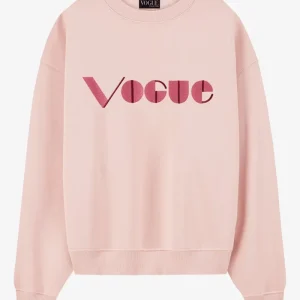 VOGUE Sweatshirt Smokey Rose Embroidered Logo