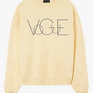VOGUE Sweatshirt Vanilla Embroidered Logo